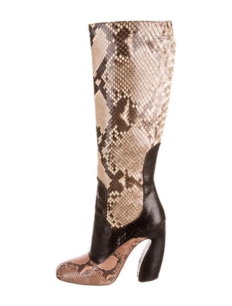 black prada booties|prada snakeskin boots.